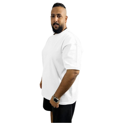 White Oversized Basic Tee